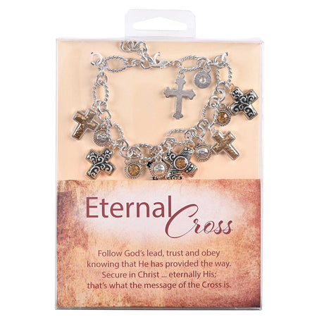 Bracelet Eternal Cross Multi 2Tone Cross by Dicksons