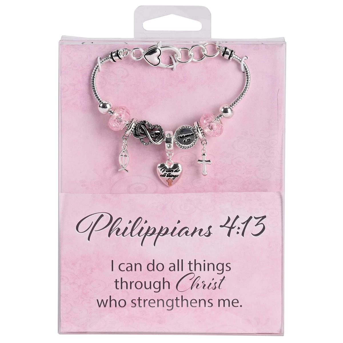 Bracelet Philippians Cross Heart Fish by Dicksons