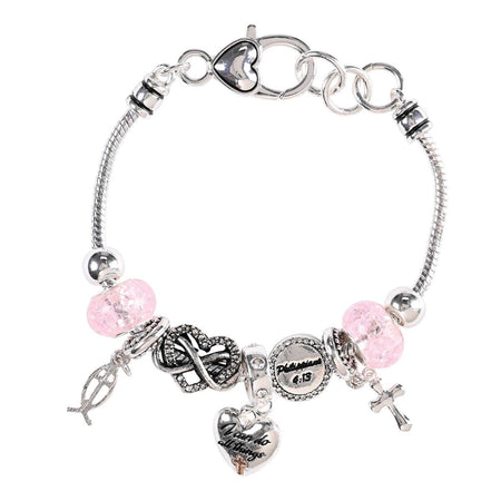 Bracelet Philippians Cross Heart Fish by Dicksons, product view 2