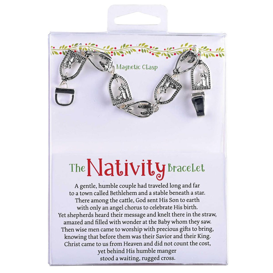 Bracelet Nativity Link Style Silver by Dicksons