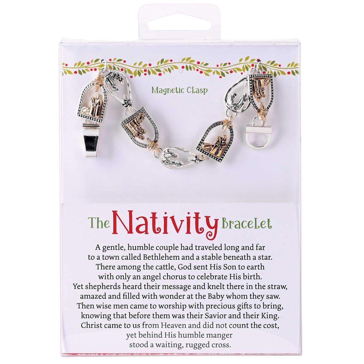 Bracelet Nativity Link Style 2Tone by Dicksons