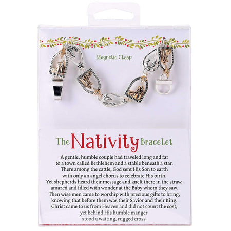Bracelet Nativity Link Style 2Tone by Dicksons
