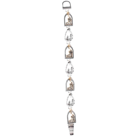 Bracelet Nativity Link Style 2Tone by Dicksons, product view 3