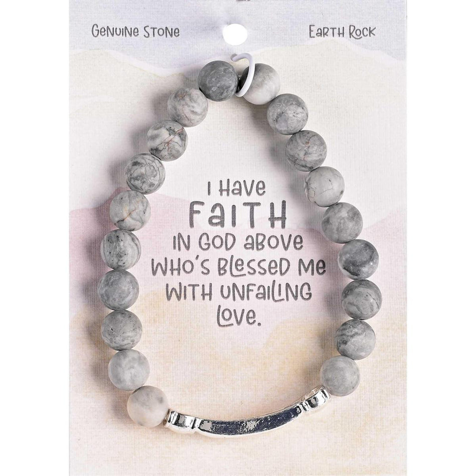 Bracelet Faith Earth Rock Stone by Dicksons, product view 2