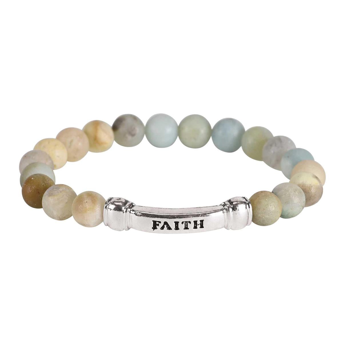 Bracelet Faith Amazonite Gem Stone by Dicksons