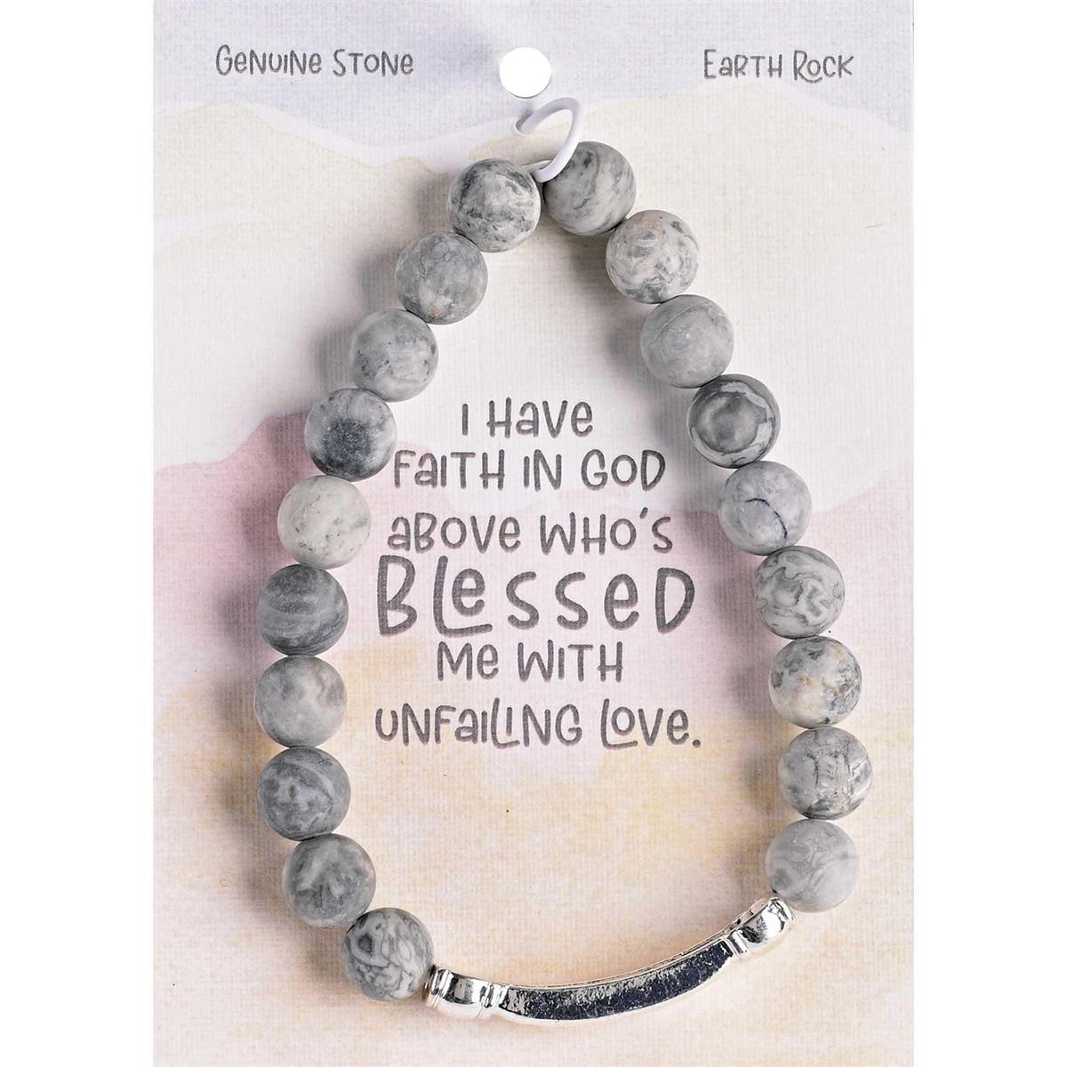 Bracelet Blessed Earth Rock Gem Stone by Dicksons, product view 2