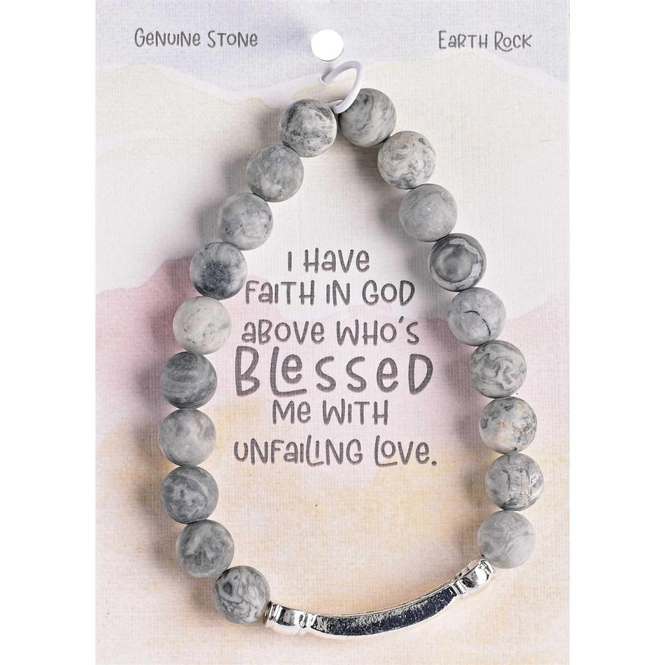 Bracelet Blessed Earth Rock Gem Stone by Dicksons, product view 2