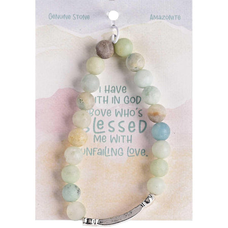 Bracelet Blessed Amazonite Gem Stone by Dicksons, product view 2