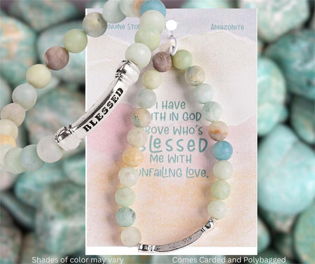 Bracelet Blessed Amazonite Gem Stone by Dicksons, product view 3