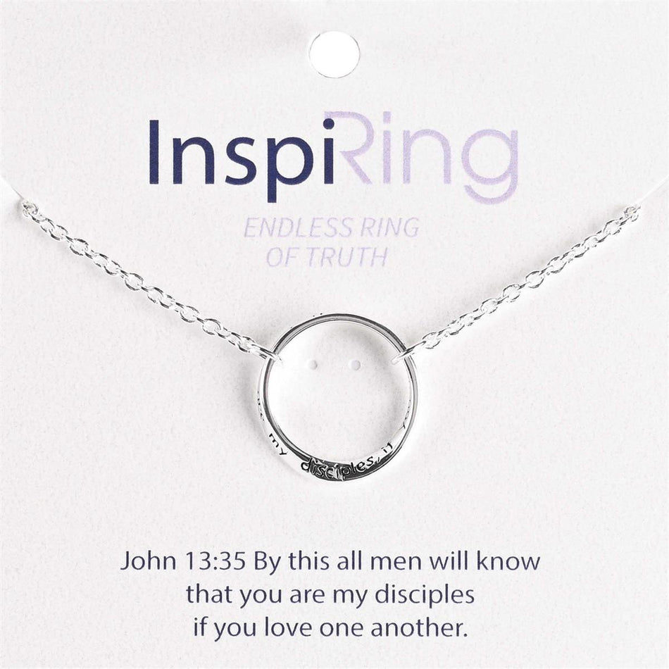 Silver Tone My Disciples John 13:35 Scripture Bracelet for Women Engraved by Dicksons, product view 2