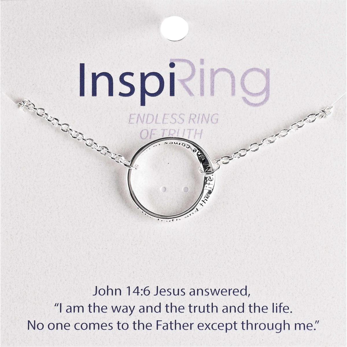 Silver Tone The Way, The Truth, The Life John 14:6 Scripture Bracelet for Women by Dicksons, product view 2