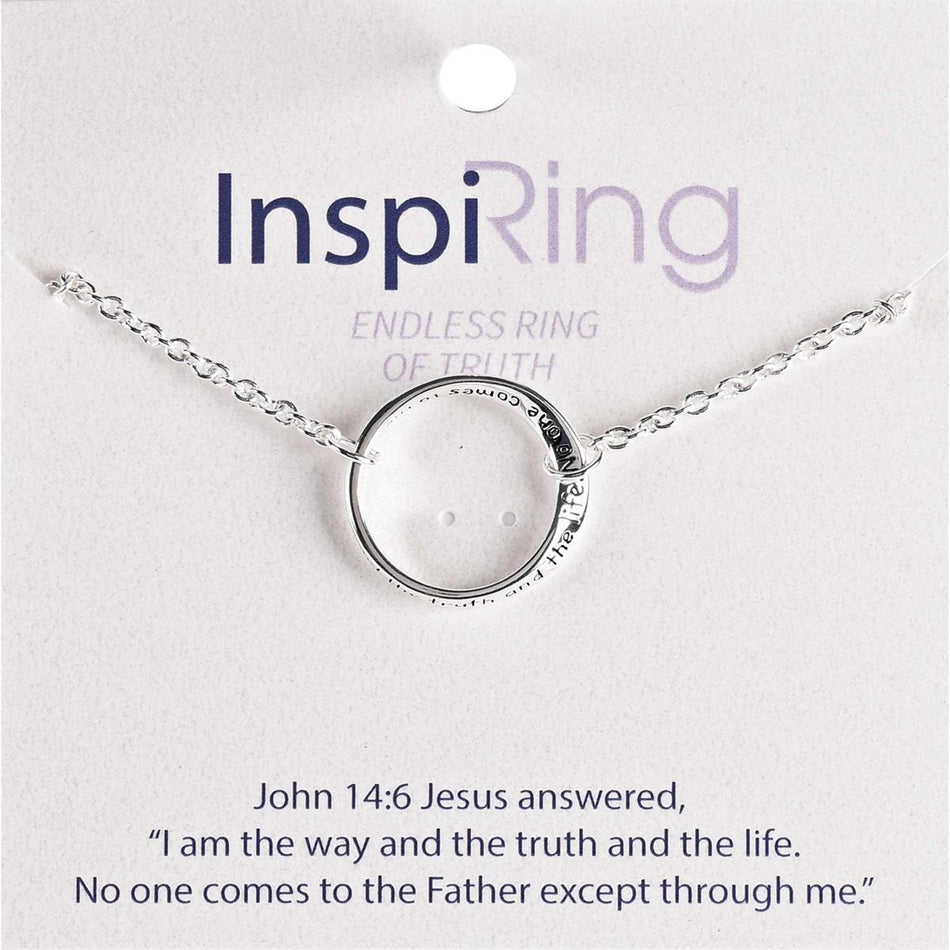 Silver Tone The Way, The Truth, The Life John 14:6 Scripture Bracelet for Women by Dicksons, product view 2