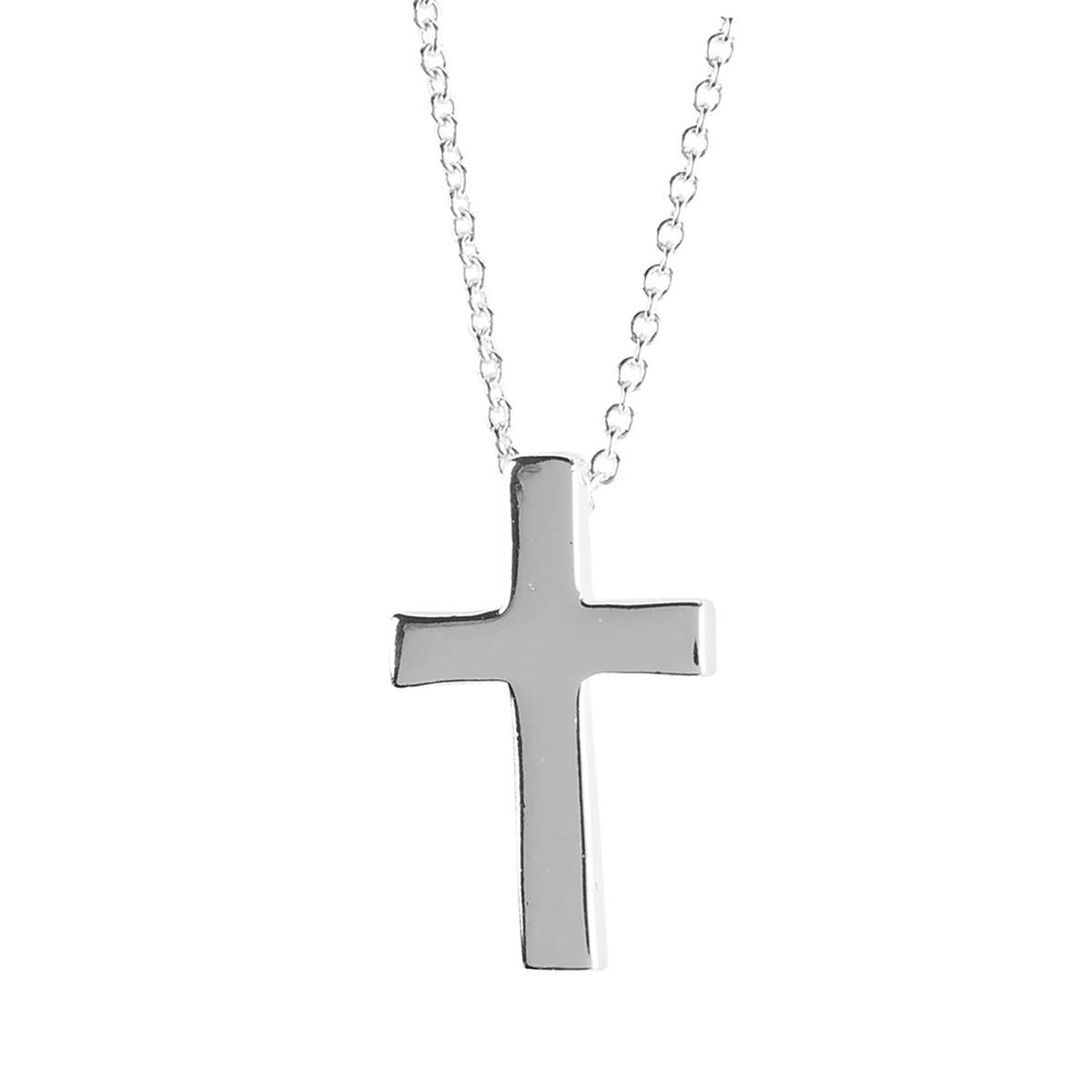 Necklace Box 3/4 Cross 16Long Silver by Dicksons
