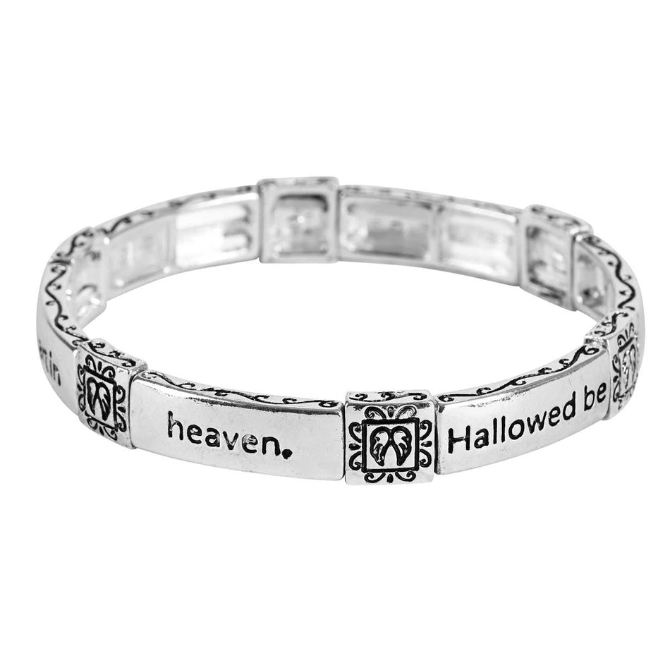 Bracelet Lords Prayers Stretch 2.5D by Dicksons, product view 2