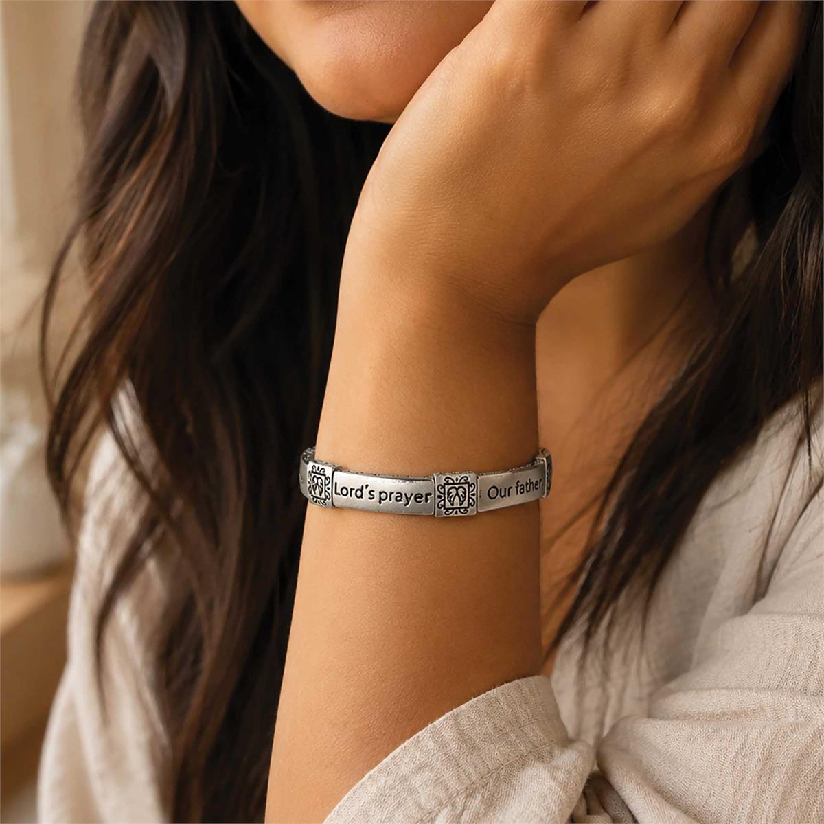Bracelet Lords Prayers Stretch 2.5D by Dicksons, product view 3