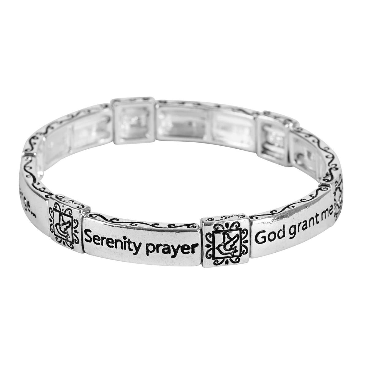 Bracelet Serenity Prayer Silver 2.5D by Dicksons
