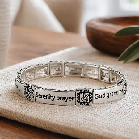 Bracelet Serenity Prayer Silver 2.5D by Dicksons, product view 4