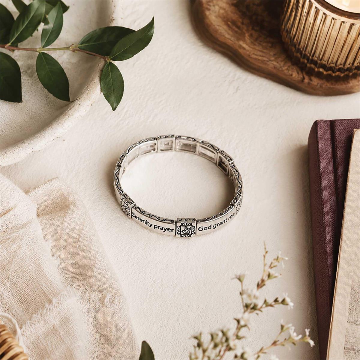 Bracelet Serenity Prayer Silver 2.5D by Dicksons, product view 6