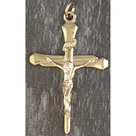 Necklace Large Cruc Gold Plated Nail Cross 24"CHN by Dicksons