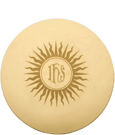 5½ Engraved IHS Scale Paten