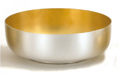Open Ciborium - 6⅛" Bowl, Silver, Gold-Line by Alviti