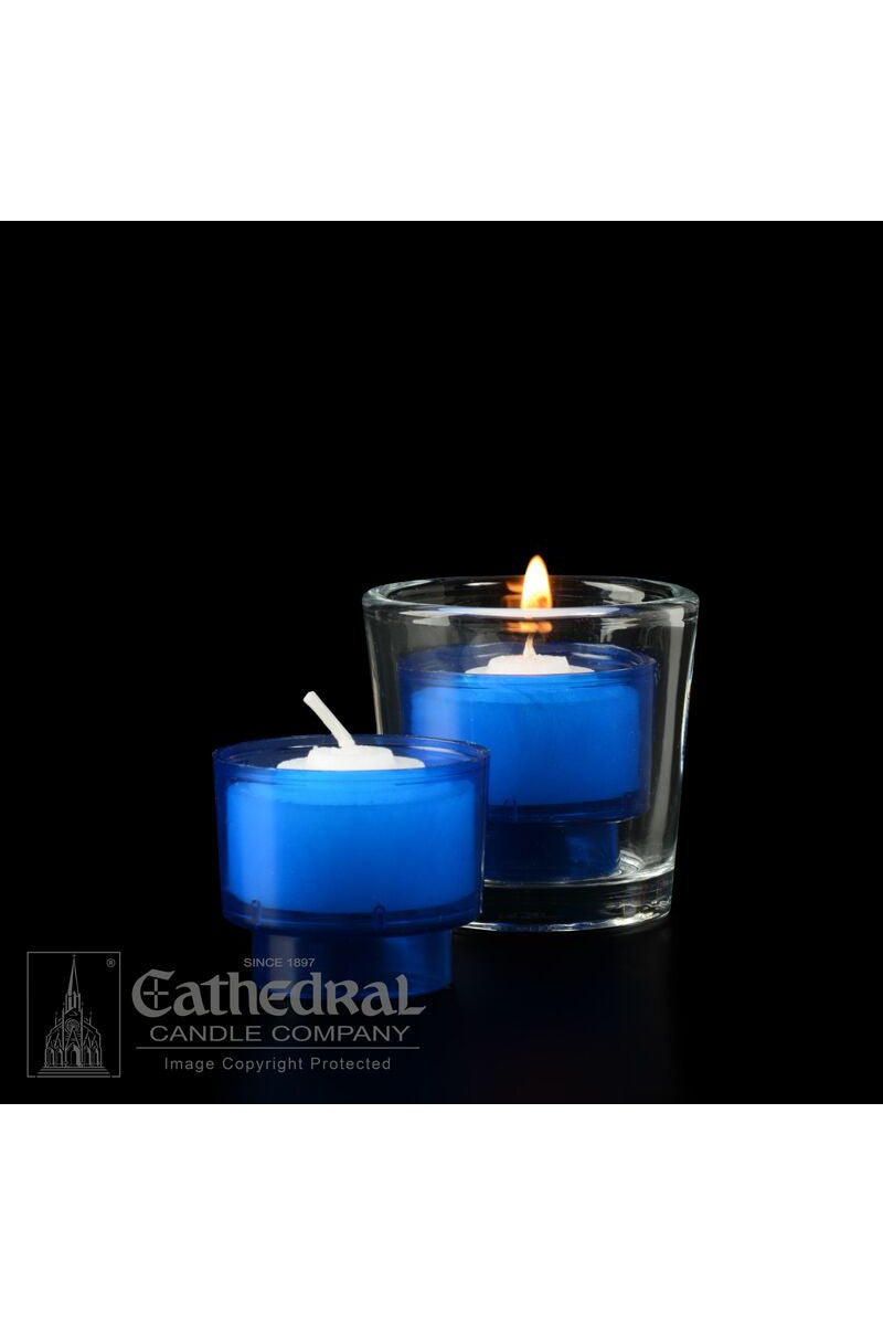 4-Hour Blue EZ Votive Lights by Anchor Christian Distributors