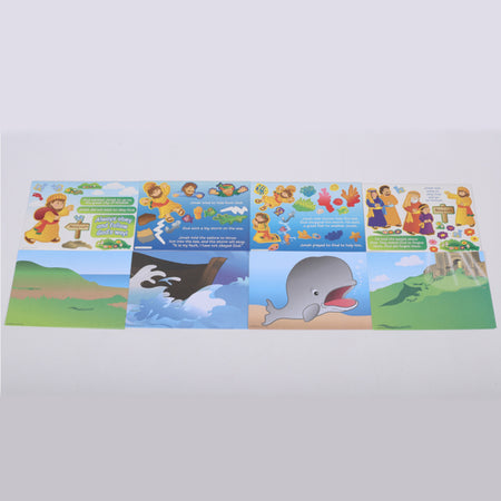 STICKER SCENES JONAH AND THE WHALE 24CT