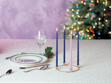 Home Advent Ring/Wreath with Tiny Tapers by Emkay