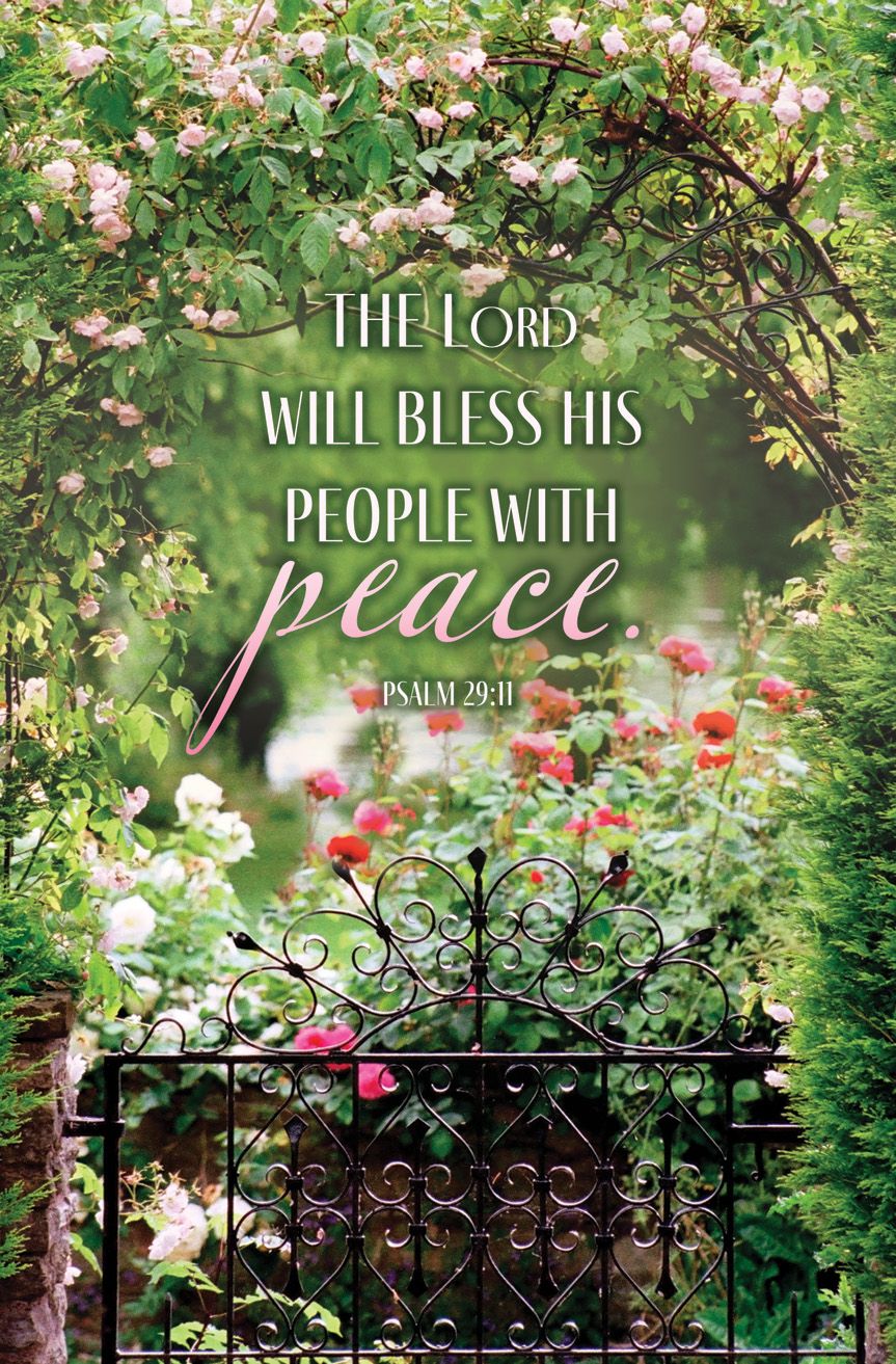 Inspirational – The Lord Will Bless His People – Ps 29:11 – Pkg 100 – Standard Bulletin by Anchor Christian Distributors