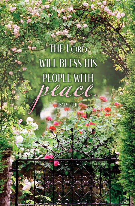 Inspirational – The Lord Will Bless His People – Ps 29:11 – Pkg 100 – Standard Bulletin by Anchor Christian Distributors