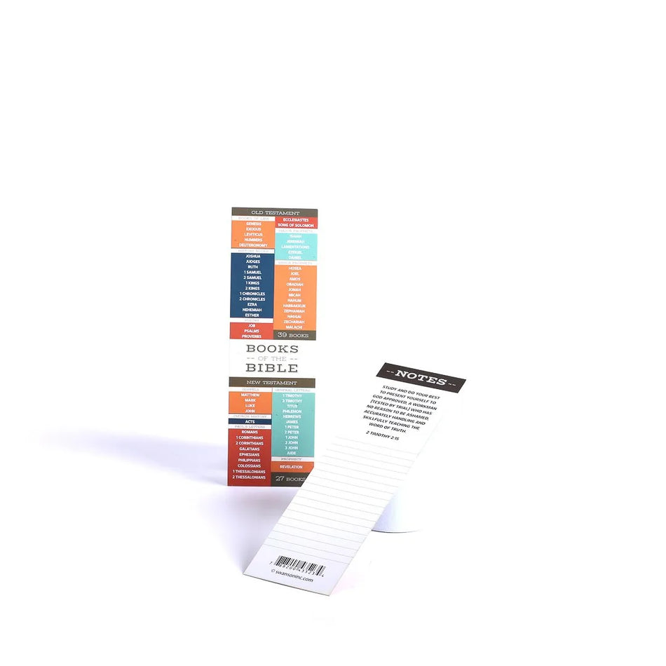 Books of the Bible Reference Bookmarks with Notes - Pack of 25 by Swanson Christian Products