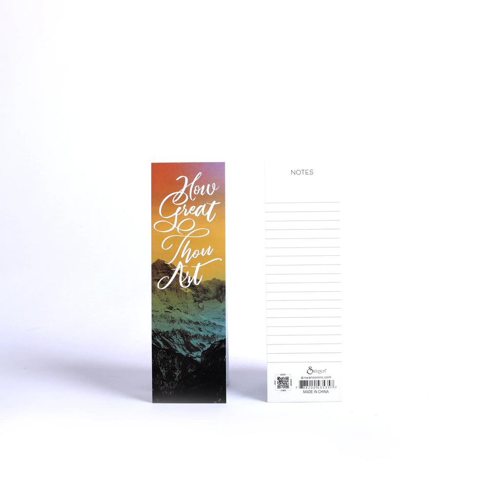 How Great Thou Art Bookmarks with Notes - Pack of 25 by Swanson Christian Products, product view 2