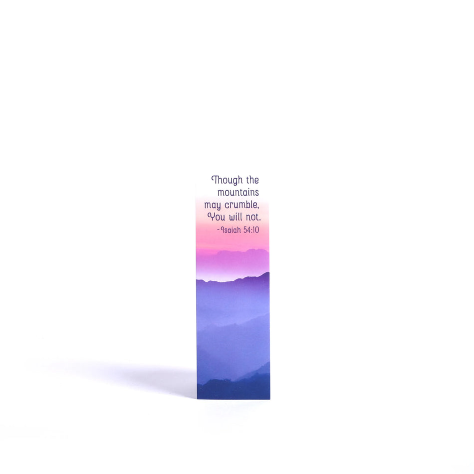 Mountains May Crumble Isaiah 54:10 Bookmarks with Notes - Pack of 25 by Swanson Christian Products
