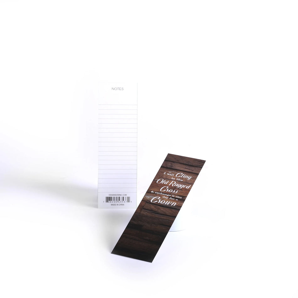 The Old Rugged Cross Bookmarks with Notes - Pack of 25 by Swanson Christian Products, product view 2
