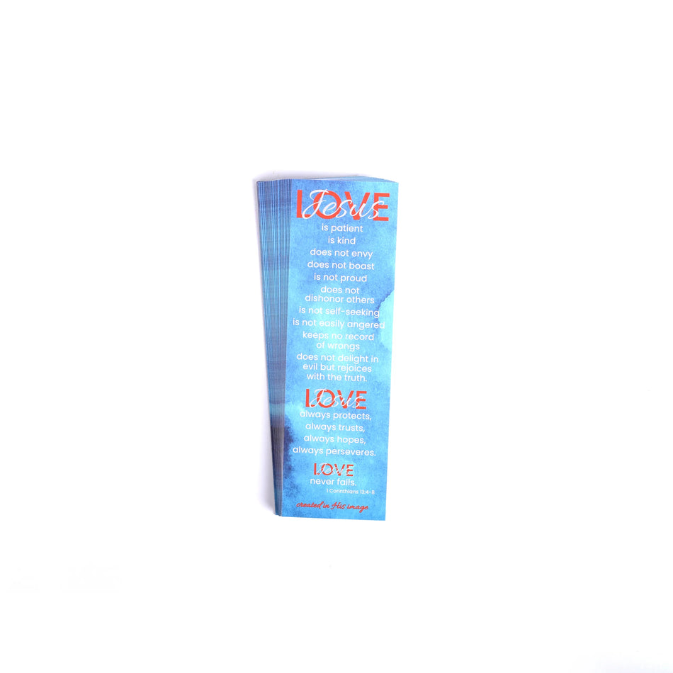 Love Is Patient 1 Corinthians 13:4-8 Bookmarks with Notes - Pack of 25 by Swanson Christian Products, product view 2