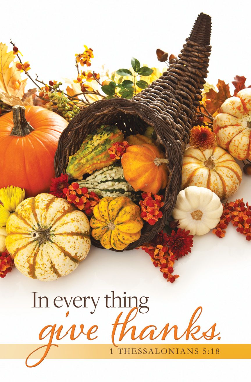 Thanksgiving—In every thing give thanks; 1Thess 5:18—Pkg 100—Standard Bulletin by Anchor Christian Distributors