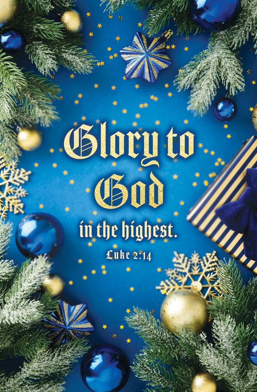 Christmas—Glory to God in the highest; Luke 2:14—Pkg 100—Standard Bulletin by Anchor Christian Distributors