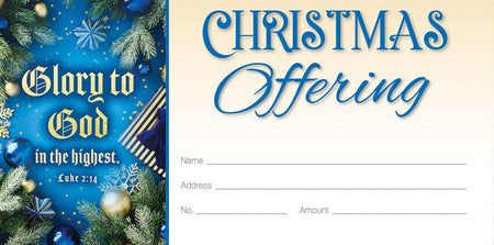 Christmas—Glory to God in the highest; Luke 2:14—Pkg 100—Offering Envelope by Anchor Christian Distributors