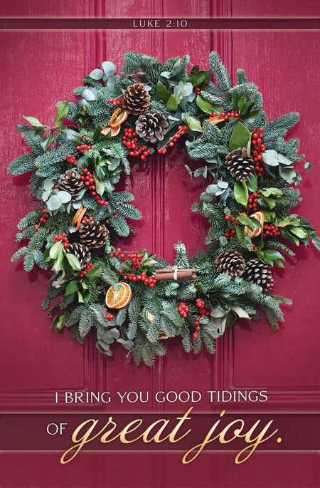 Christmas—I bring you good tidings; Luke 2:10—Pkg 100—Standard Bulletin by Anchor Christian Distributors