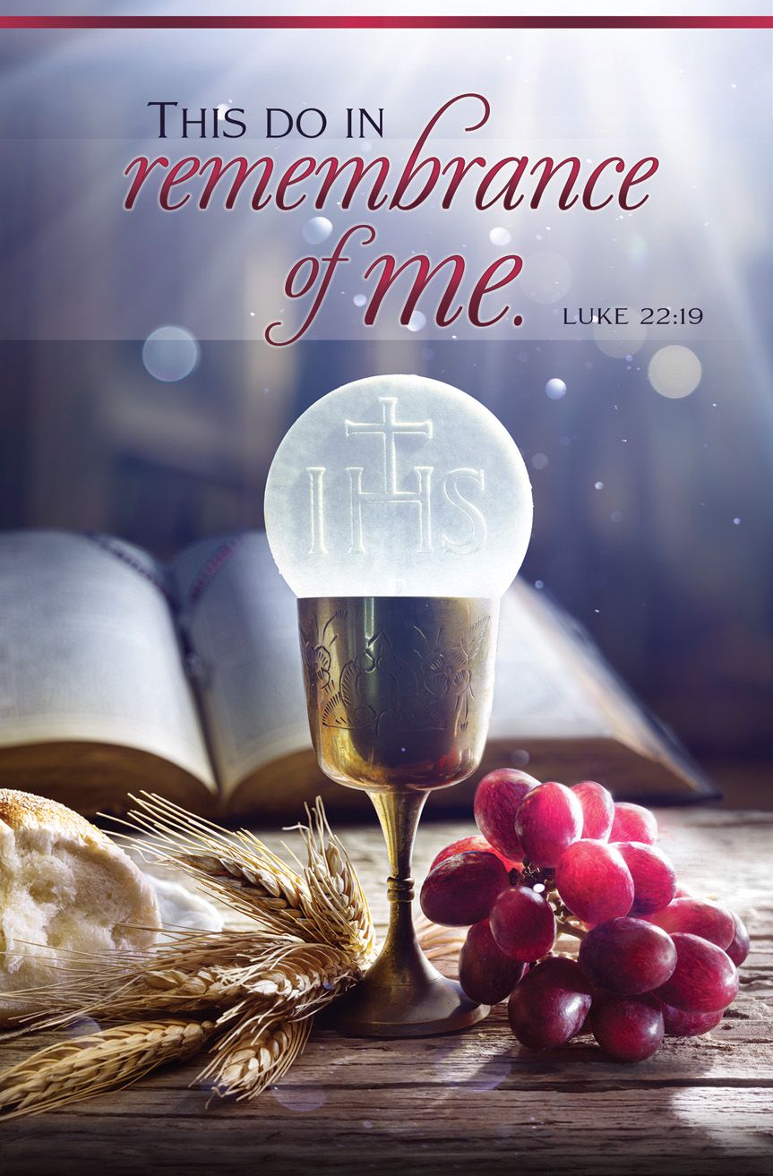 Communion—This do in remembrance; Luke 22:19—Pkg 100—Standard Bulletin by Anchor Christian Distributors