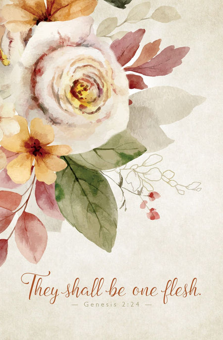 Wedding—They shall be one flesh; Gen 2:24—Pkg 100—Standard Bulletin by Anchor Christian Distributors