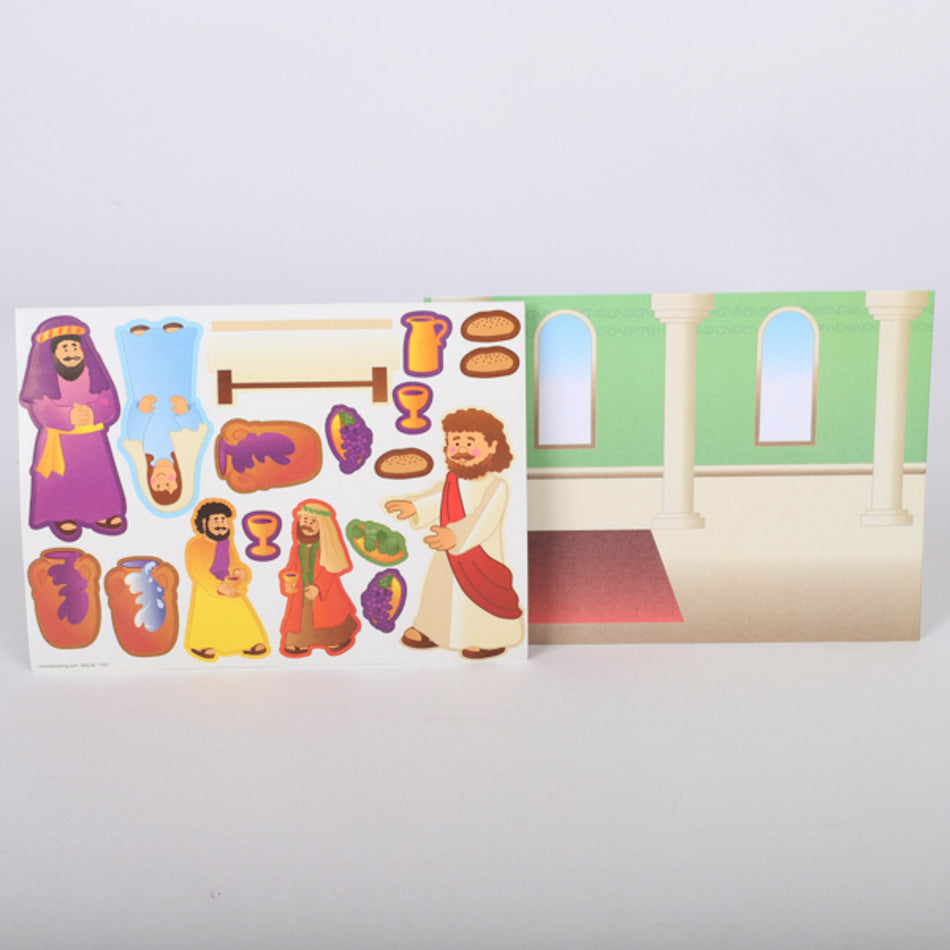 Bible Story Sticker Scenes | Interactive Faith-Based Activities | Multiple Pack Sizes