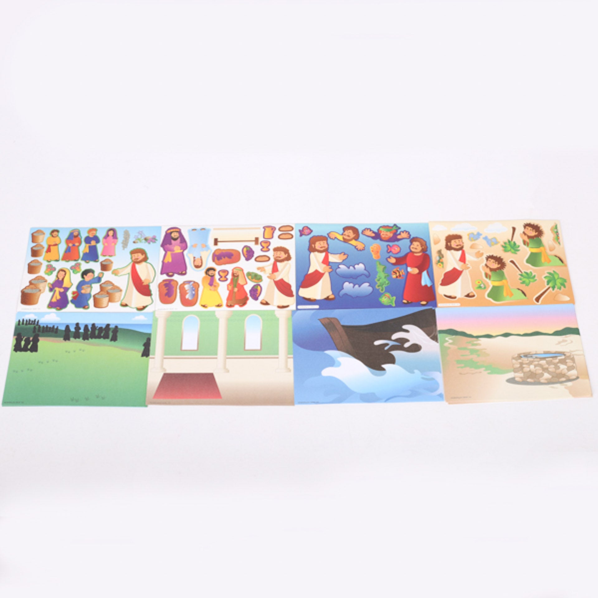 STICKER SCENES MIRACLES OF JESUS 24CT
