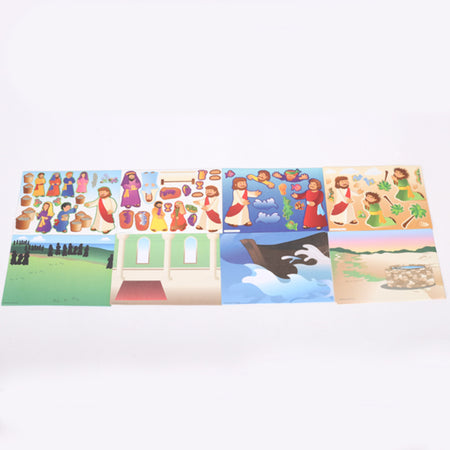STICKER SCENES MIRACLES OF JESUS 24CT