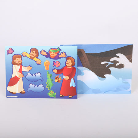 STICKER SCENES MIRACLES OF JESUS 24CT