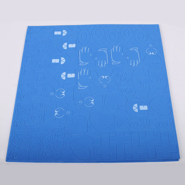 Stickers Foam Faith Shapes 10Ct