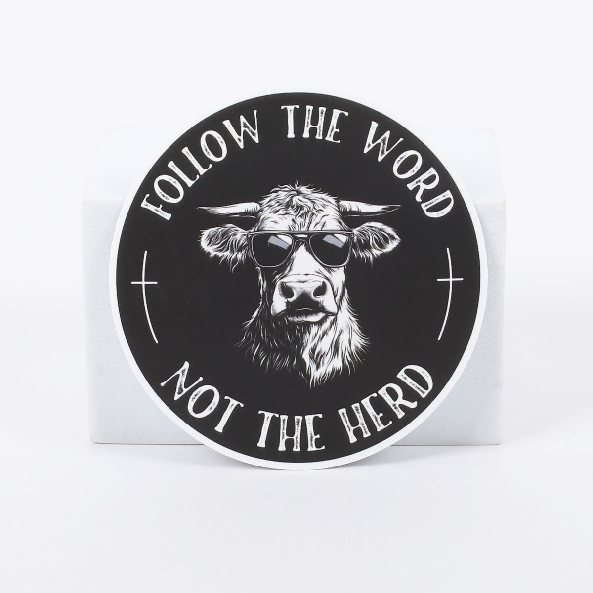 STICKER VINYL FOLLOW THE WORD PK5