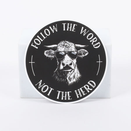STICKER VINYL FOLLOW THE WORD PK5