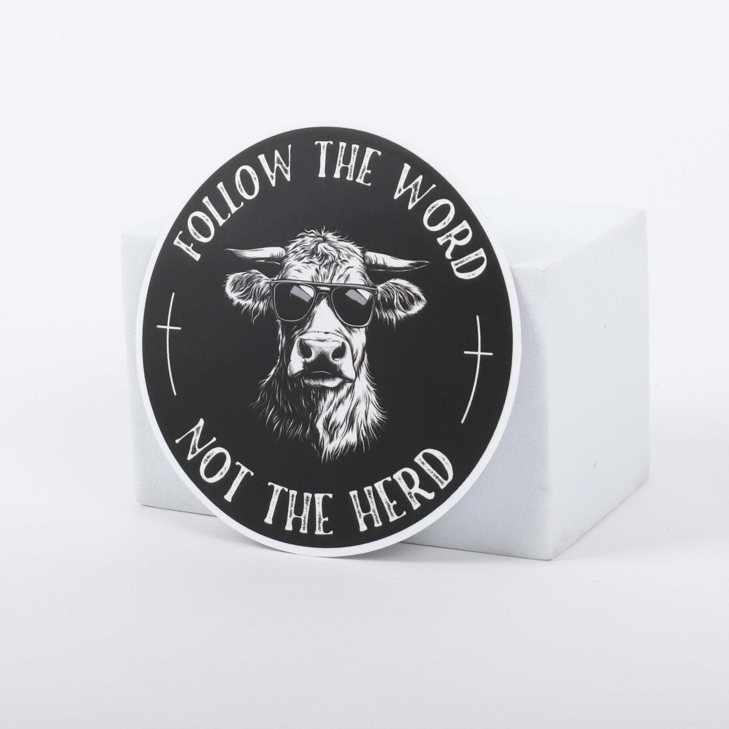 STICKER VINYL FOLLOW THE WORD PK5