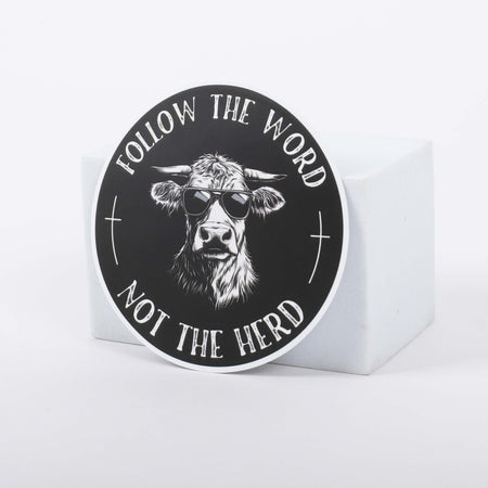 STICKER VINYL FOLLOW THE WORD PK5